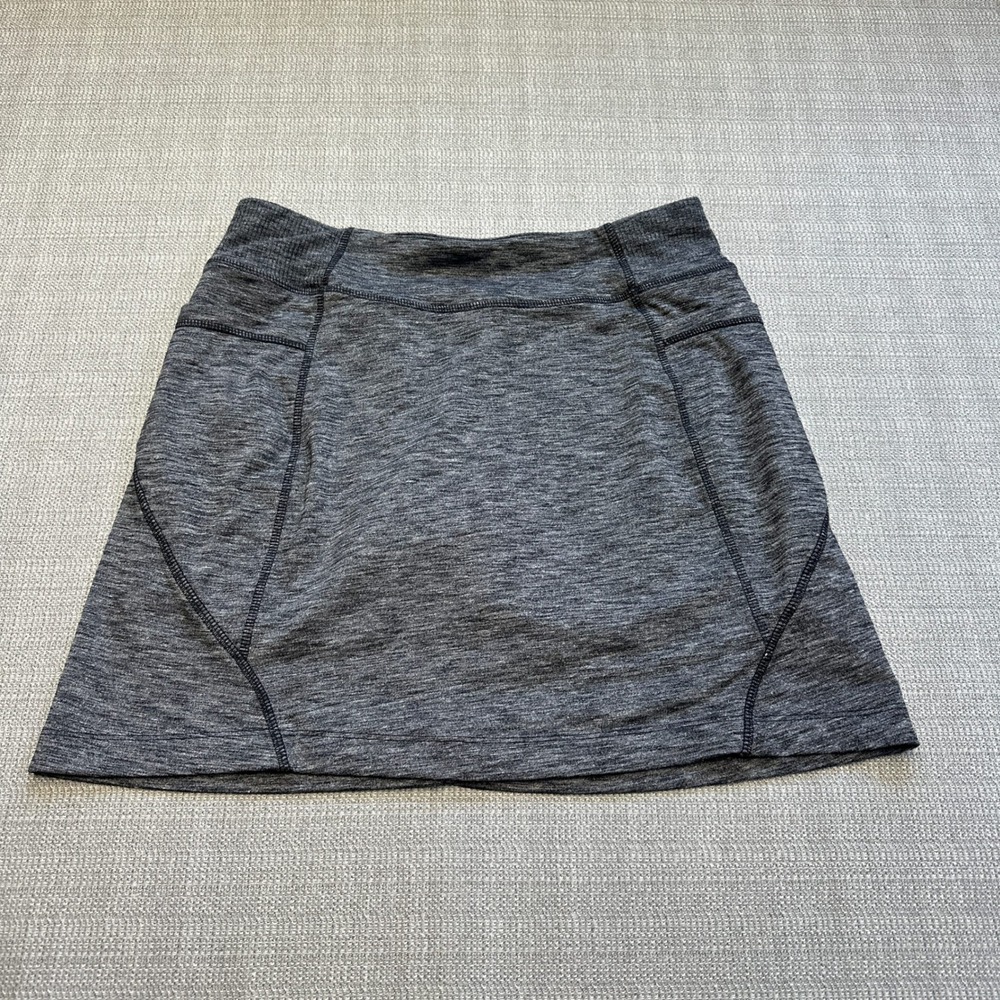 Athleta Skort Small Skirt Shorts Gray Heathered‎ Athletic Tennis Golf Running